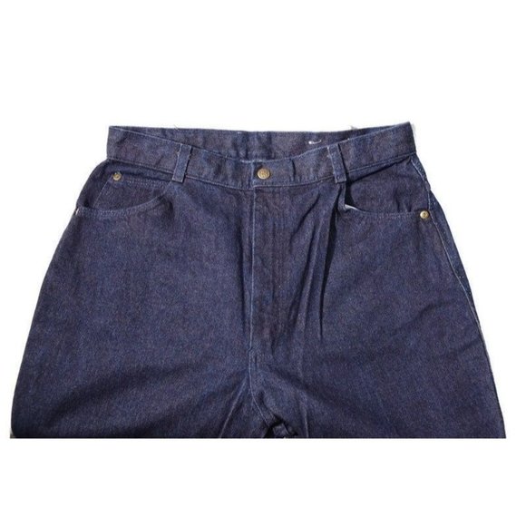 VIntage Eddie Bauer Jeans, Mom Jeans, High Waist, NOS Dark Denim, 30 x 32, - Picture 3 of 10